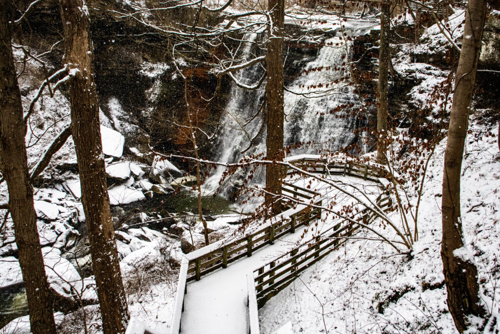 Brandywine Falls in Winter